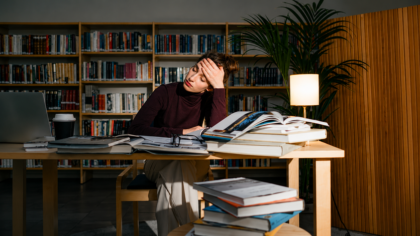 Leader moving from stress reaction to calm leadership presence